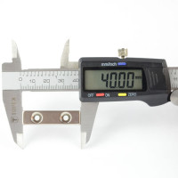 Магнит под потай 40x12x6mm-7/3.5mm х 2 отвер.